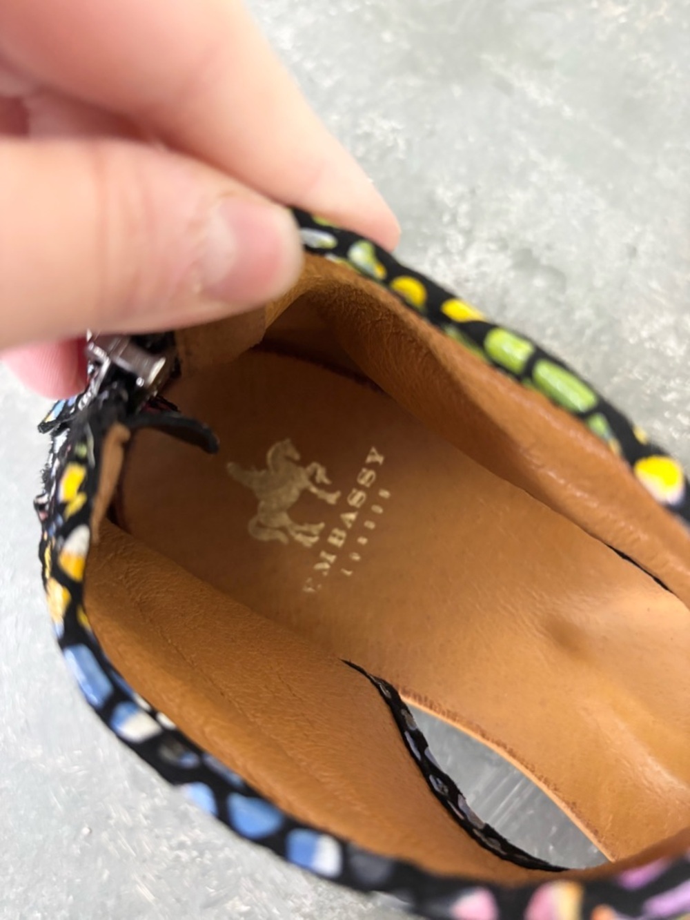 Embassy London downtown colorful sandals size EU 36 US 5-5.5 - Picture 8 of 10